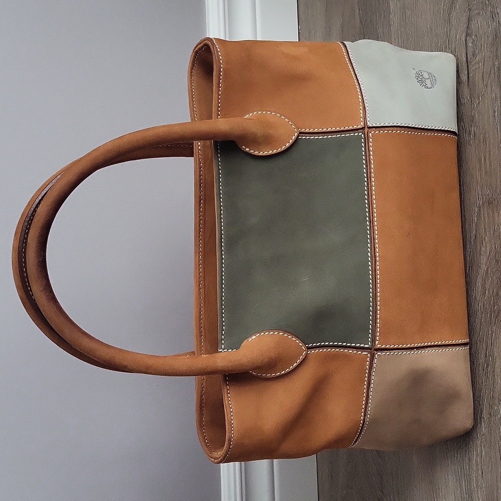 Vintage Timberland Suede Patchwork Tote Bag - Late 1990s to Early 2000s